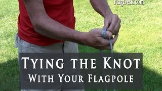 FlagDeskcom  How to Install a Flagpole Part 5 of 6 [upl. by Aiuqram]