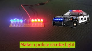 Make a police strobe light using a 37V battery without the need for an IC precise strobing effect [upl. by Tobe]