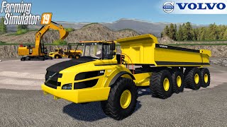 Farming Simulator 19  VOLVO A40G SEMI WITH MAXXIM Dump Truck [upl. by Pegma]