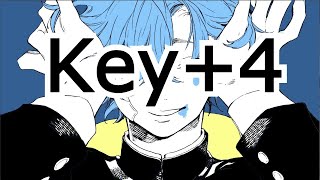 【ニコカラ】 Key＋4 Off Vocal ヴィラン カラオケ キー変更 キー上げ inst＋4 [upl. by Firman]