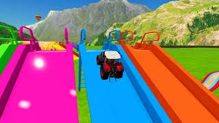 Red Truck Adventure Conquering the ObstacleFilled Field Farming Simulator 22 [upl. by Kone944]