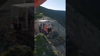 Hitachi DX195L Bulldozer cutting papa rock [upl. by Bobbe]