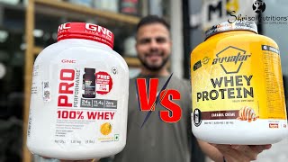 GNC Whey Protein VS Avvatar Whey Protein  Konsa Karna Chahiye Choose Jaane Is Video Main [upl. by Nomahs]