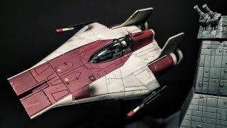 Building Bandais Star Wars AWing Starfighter [upl. by Aserej246]