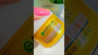 Garnier night cream review youtubeshorts shorts [upl. by Magdala]