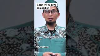 Catat ini ya saya sampaikan uah motivation ustadzadihidayatofficial shorts [upl. by Sonahpets768]