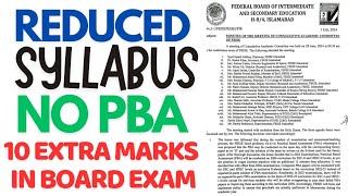 SSCHSSC Reduced Syllabus PBA amp Extra Marks Policy [upl. by Dugas]