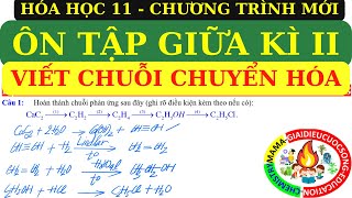 HÓA 11  DẠNG 3  ÔN TẬP GIỮA KÌ II  CHUỖI CHUYỂN HÓA ALKANEALKENEALKYNEHALOGEN [upl. by Aicillyhp185]