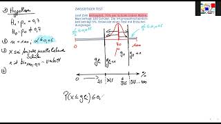 MATHEABI STOCHASTIK HYPOTHESENTEST ZWEISEITIG [upl. by Zolner]