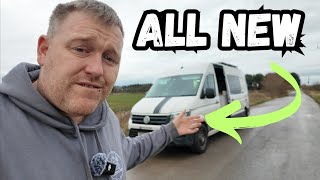 REVEALING My All NEW VW Crafter Campervan Furniture [upl. by Nosaj]