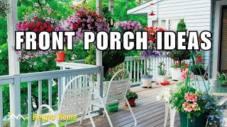 Front Porch Decorating Ideas on A Budget For An Inviting Entry [upl. by Anahsek]