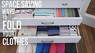 How to Fold Your Clothes to Save Space  HGTV [upl. by Walli]