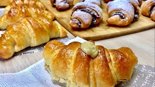 CORNETTI BRIOCHE CON SFOGLIATURA VELOCE  CROISSAINT BRIOCHE PUFF PASTRY SIMPLY [upl. by Avahc]