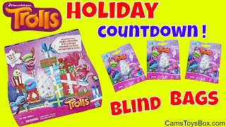 Trolls Holiday Blind Bags Countdown Dreamworks Surprise Toys Opening Series 6 Advent [upl. by Knipe]