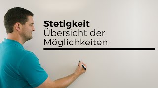 Stetigkeit Übersicht der Möglichkeiten mit stetig hebbarer Lücke  Mathe by Daniel Jung [upl. by Swanhildas]