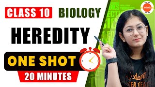 Heredity Class 10 One Shot  NCERT 10th Science Biology Chapter 9 Heredity And Evolution Cbse2024 [upl. by Allx]