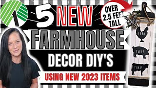 DIY DOLLAR TREE FARMHOUSE DECOR 2023  NEW DOLLAR TREE DIYS [upl. by Vipul]