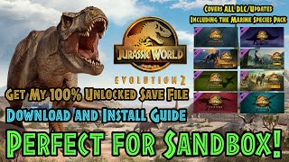 Original 100 Complete Save File for JWE2  Marine Species Pack  Install Guide and Download Link [upl. by Tombaugh]