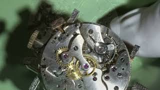 Servicing 1950s Landeron Cal51 Movement in Chronographe Suisse Vintage Watch Part IV Chronograph [upl. by Higgins478]