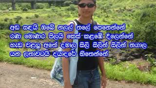 Salena Lelena Daluwa Wilasa H R Jothipala Sinhala Karaoke Without Voice Song Lyrics [upl. by Eimarej]