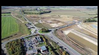 A428 Caxton Gibbet round about road works progress October 2024 [upl. by Aldarcy506]