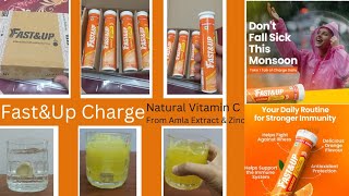 FastampUp Charge Natural Vitamin C From Amla Extract ampZinc Tablets Tata 1mg Flipkart Amazon [upl. by Dennet]