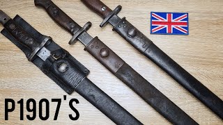 British P1907 bayonets as used in WW1 [upl. by Barn]