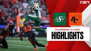 Saskatchewan Roughriders vs BC Lions HIGHLIGHTS  CFL Week 6 [upl. by Ogires]