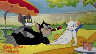 Springtime for Thomas 1946 Tom and Jerry Cartoon Short Film  Review [upl. by Htebazila]