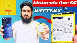 Motorola One 5G Battery Replacement  How To Change Moto One 5G Battery [upl. by Ahsok]