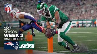 New England Patriots vs New York Jets Game Highlights  NFL 2024 Season Week 3 [upl. by Hailed539]