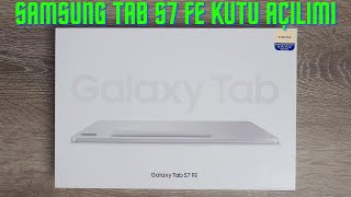 Samsung Galaxy Tab S7 FE kutu açılımı [upl. by Nesyrb]