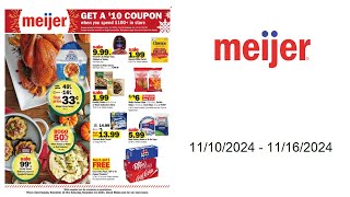 Meijer Weekly Ad US  11102024  11162024 [upl. by Akalam]