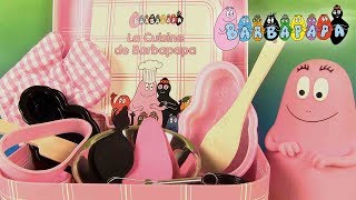 Barbapapa La Cuisine de Barbapapa Livre Moules Ustensiles Jeu d’Imitation [upl. by Oisinoid]