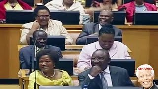 Chaos In Parliament Speaker Baleka Mbete Must Leave [upl. by Aohk]