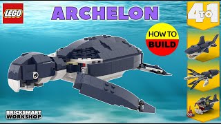 Archelon LEGO 31088 Digital Build [upl. by Ymot]