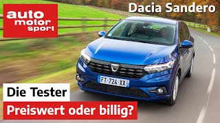 Dacia Sandero Preiswert oder billig  TestReview  auto motor und sport [upl. by Jaquenetta]