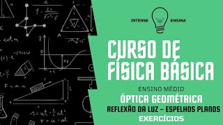 Curso de FÍSICA BÁSICA  ÓPTICA GEOMÉTRICA REFLEXÃO DA LUZ  ESPELHOS PLANOS  EXERCÍCIOS [upl. by Trotta]