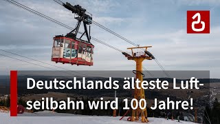 FichtelbergSchwebebahn Oberwiesenthal  Deutschlands älteste Luftseilbahn  Jubilar in Sachsen [upl. by Thursby531]