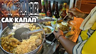 SATU SATUNYA  BAKSO KEPALA CEKER PALING MANTAP  CAK KANAN TELON BETOYO  kuliner gresik [upl. by Yenettirb]