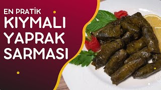 YİYENLER BİR DAHA İSTEYECEK  Kolay Pratik Kıymalı Yaprak Sarma Tarifi [upl. by Rosabella]