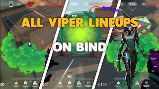 20 Viper lineups on Bind 2024  VALORANT [upl. by Delanie]