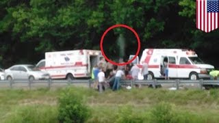 Photo shows moment ‘soul’ leaves motorcycle crash victim’s body  TomoNews [upl. by Dranyl]