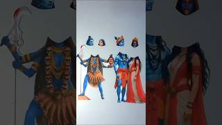 Aigiri Nandani Mahakali 🙏🏻😍 Kaali Maa Mahadev Parvati wrong head challenge shorts ashortaday [upl. by Edward]