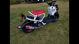 Honda Ruckus BigGun exhaust [upl. by Eciral395]