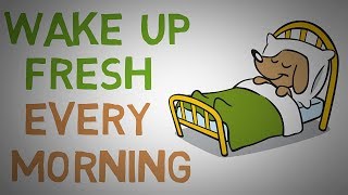 How to STOP Waking Up Feeling TIRED Every Morning  4 Tips animated [upl. by Nahgen34]