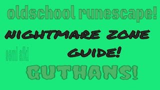 osrsnightmare zone guthans guide oldschool [upl. by Mallon]