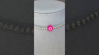 Easy Flower Pearl Choker Tutorial for Beginners choker jewelrytutorials minimalistjewelry [upl. by John95]