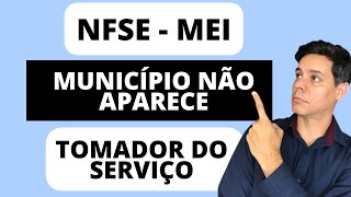 MEI NFSe ERRO NÃO APARECE O MUNICÍPIO SOLUÇÃO [upl. by Barlow]