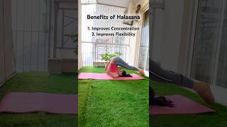 Halasana yoga halasana fitness workout flexibility love for yoga pcod [upl. by Fesuoy]